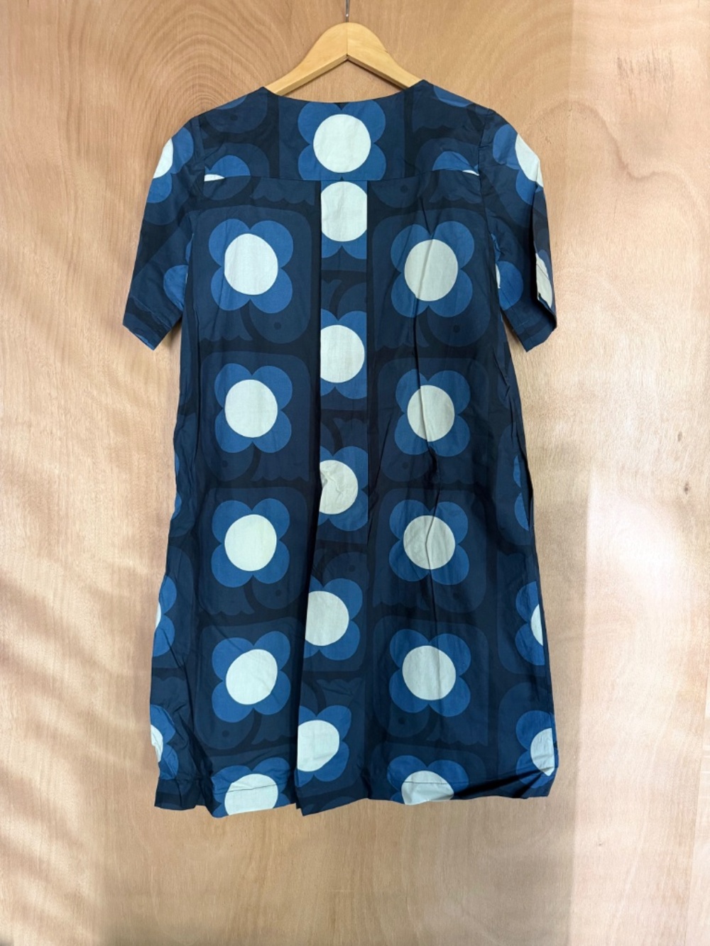 Orla Kiely Modern Blue Flower Print Dress - Size XS - Picture 2 of 4